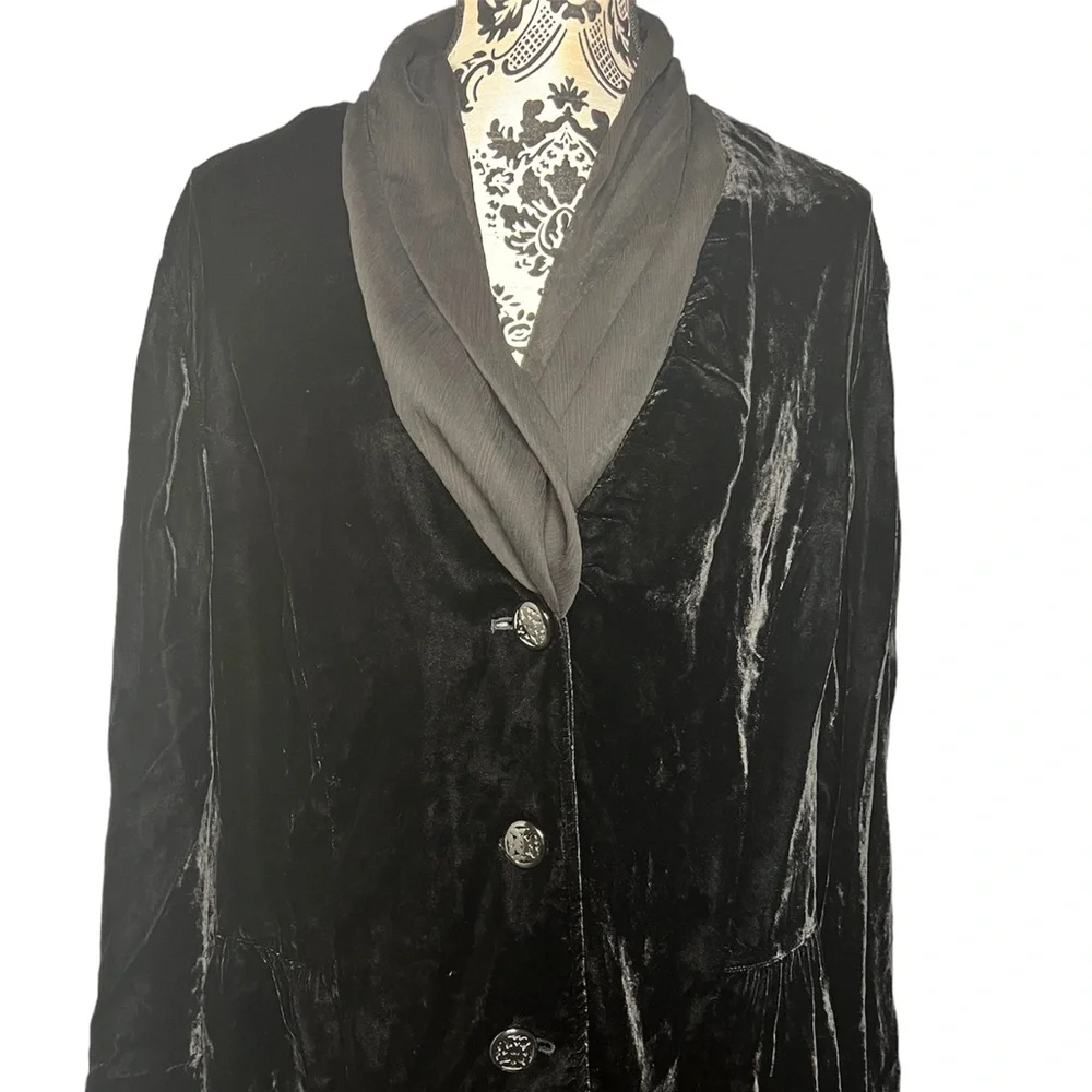 J. Jill Black Suede Blazer XL NWT - Picture 4 of 16